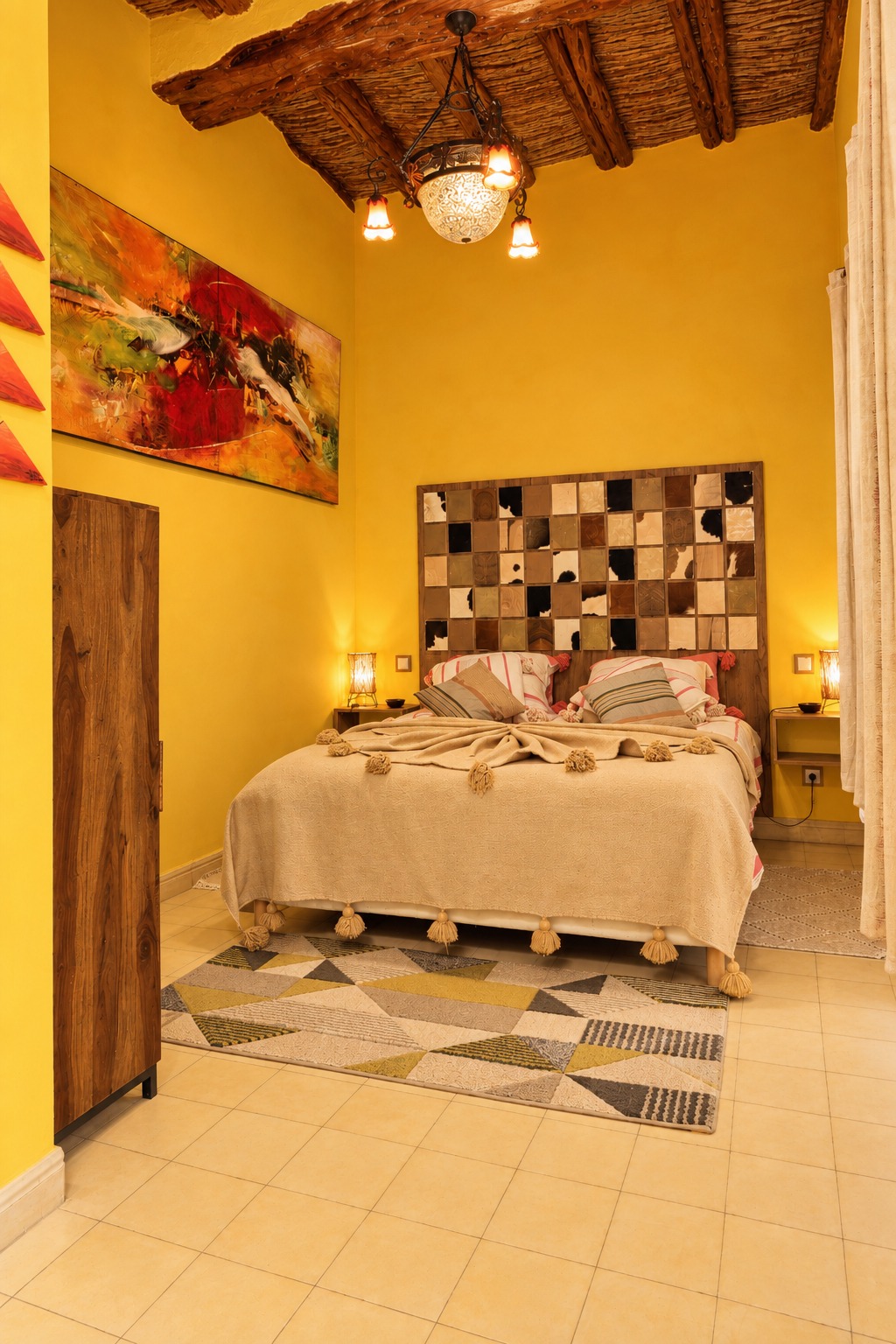 chambre berbère rdc riad à essaouira au Maroc